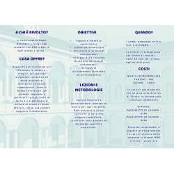 SUPPORTO ALLO STUDIO - Pacchetto di 1 lezione
