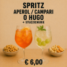 Spritz Aperol/Campari o Hugo (compreso di stuzzicherie)