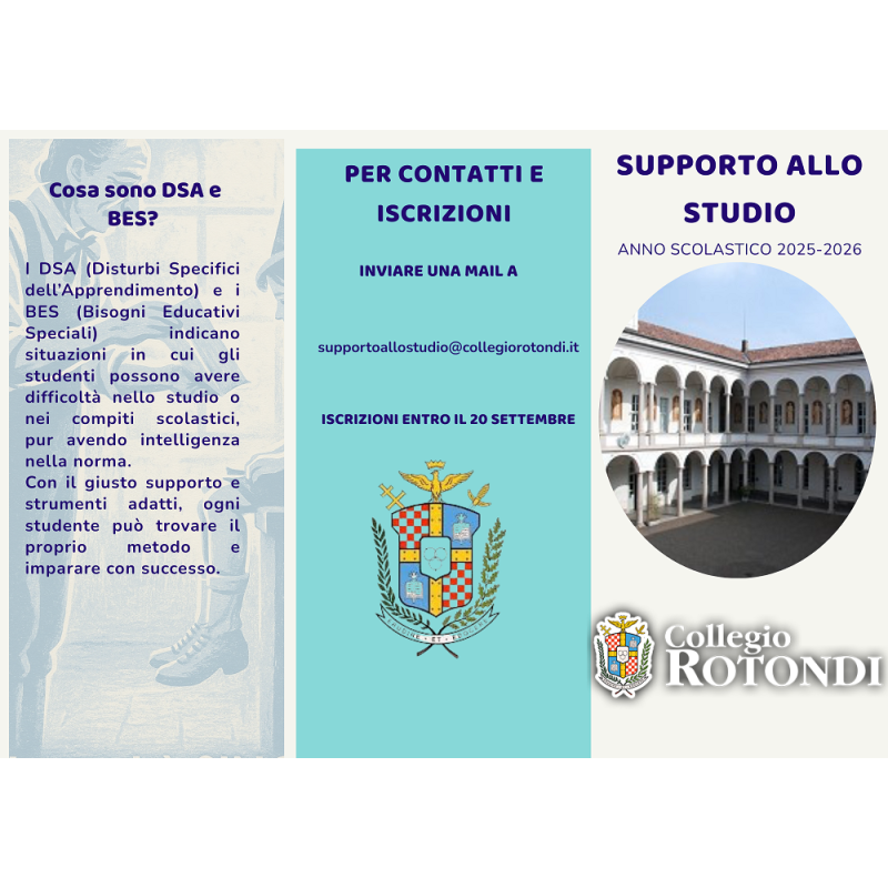 SUPPORTO ALLO STUDIO - Quota iscrizione (una tantum)