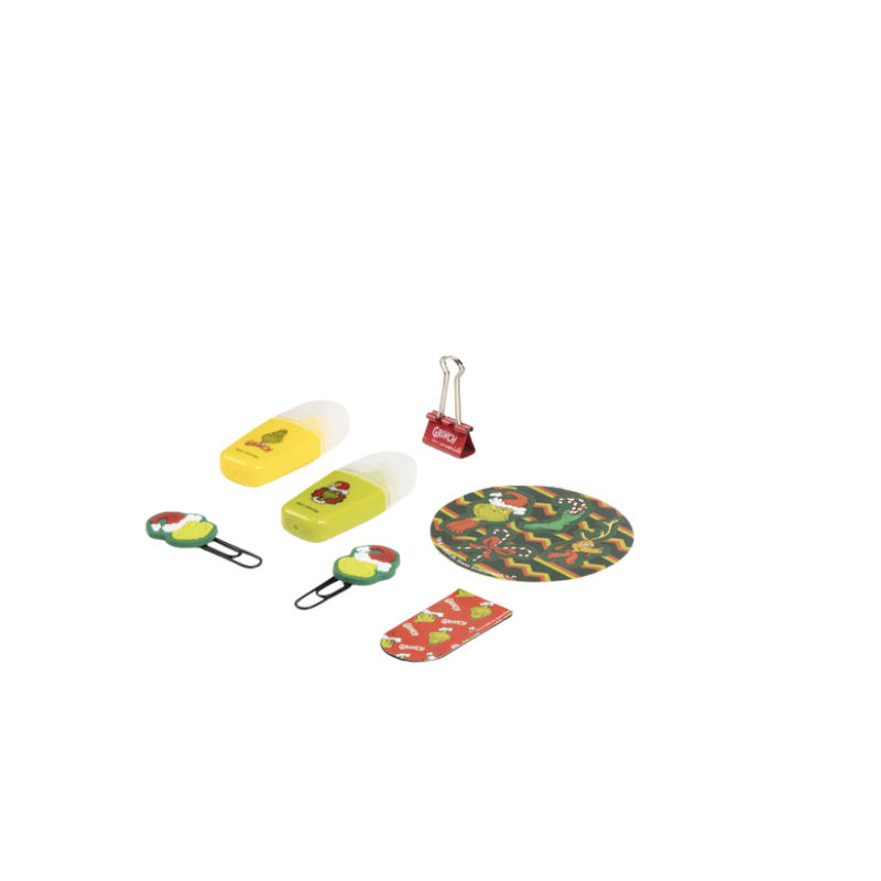 Set di cancelleria Natalizio del Grinch