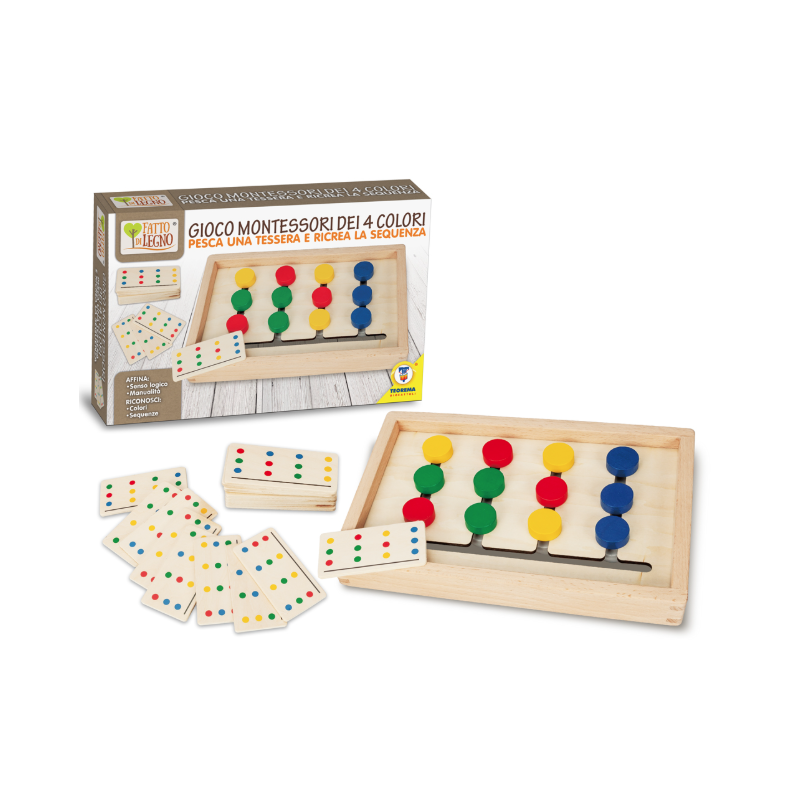 Gioco  Montessori dei 4 colori
