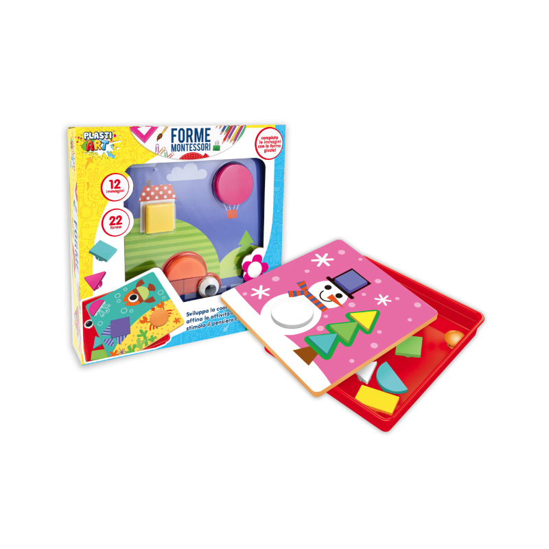 Gioco montessoriano figure geomentriche