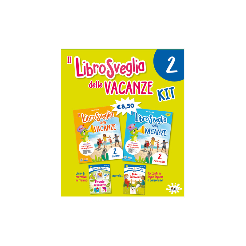 IL LIBRO SVEGLIA DELLE VACANZE KIT 2 ITALIANO E MATEMATICA