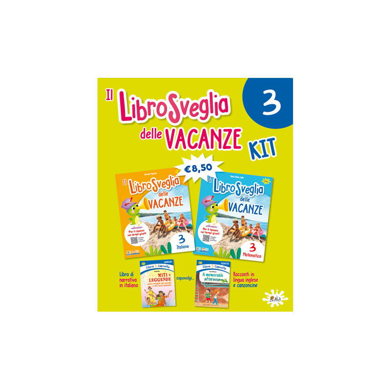 IL LIBRO SVEGLIA DELLE VACANZE KIT 3 ITALIANO E MATEMATICA