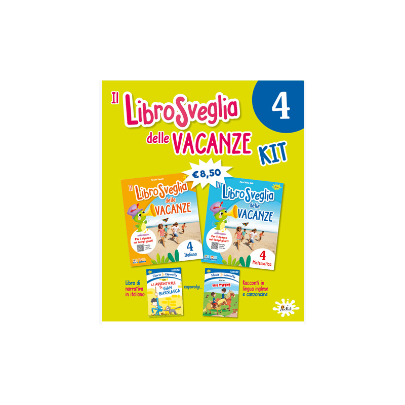 IL LIBRO SVEGLIA DELLE VACANZE KIT 4 ITALIANO E MATEMATICA